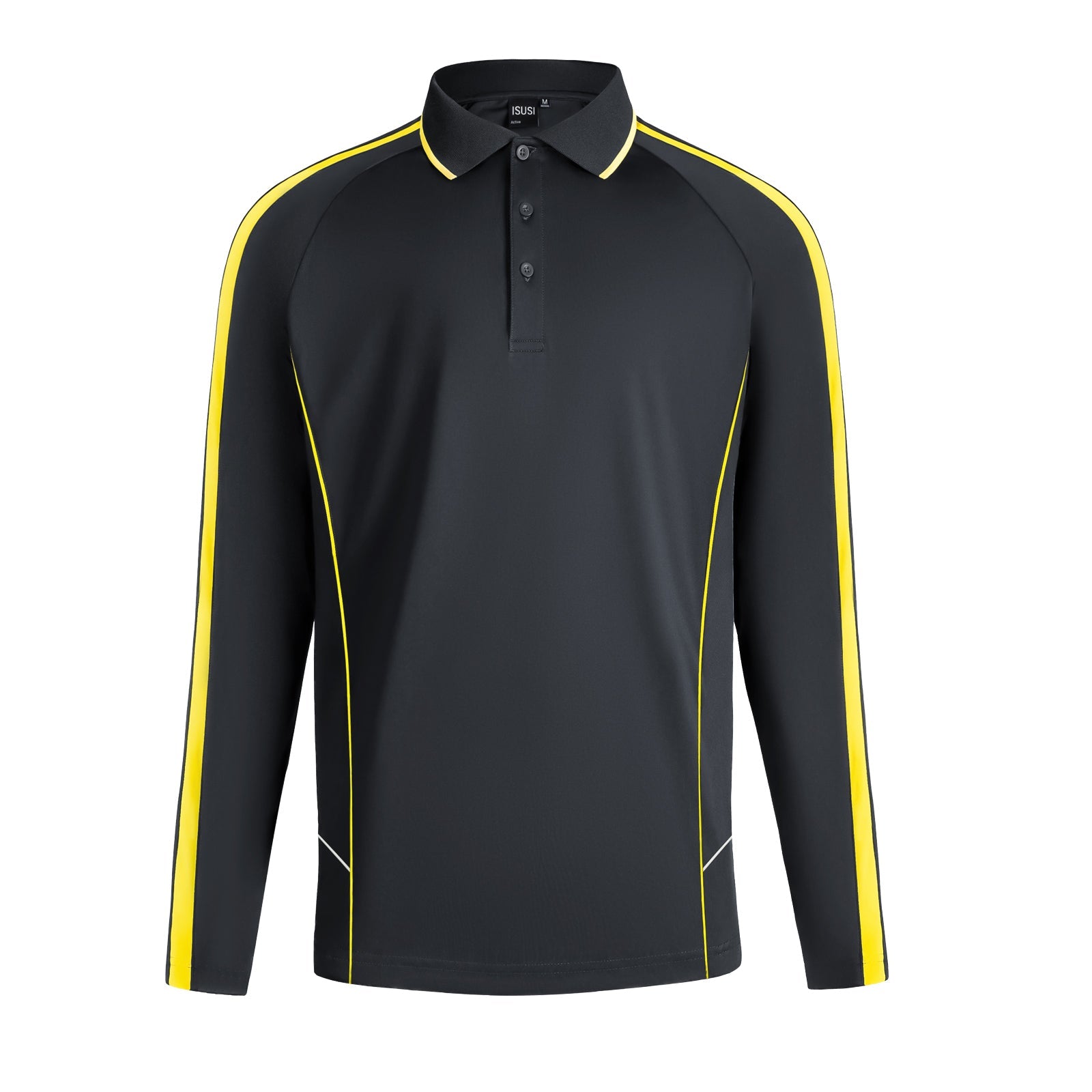"Custom ISUSI Flow Mens Long Sleeve Polo – Logo Printing & Embroidery | NS Promo - NS PROMO"