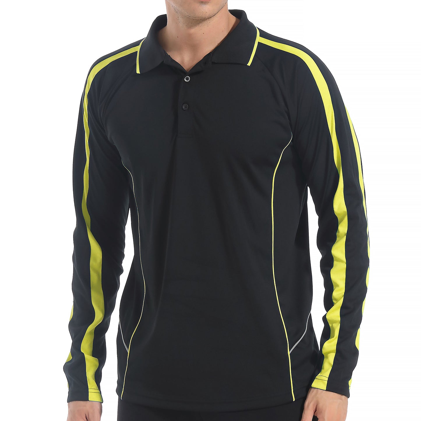 "Custom ISUSI Flow Mens Long Sleeve Polo – Logo Printing & Embroidery | NS Promo - NS PROMO"