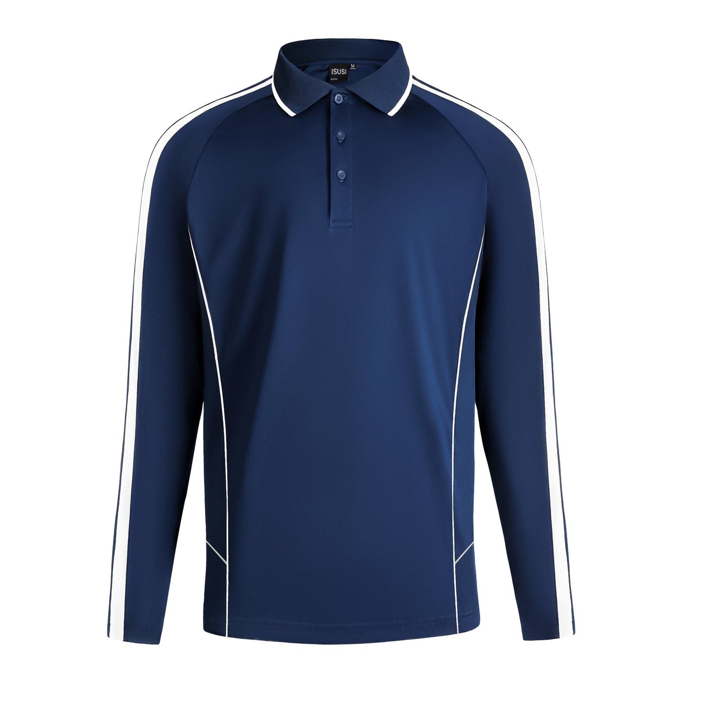 "Custom ISUSI Flow Mens Long Sleeve Polo – Logo Printing & Embroidery | NS Promo - NS PROMO"