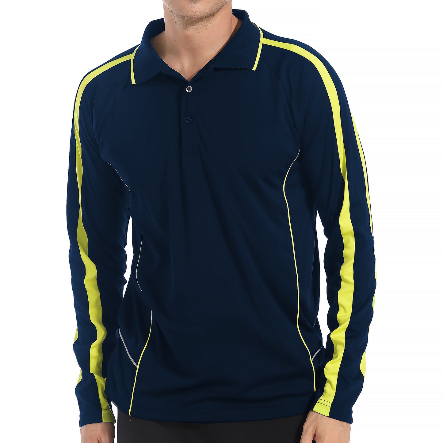 "Custom ISUSI Flow Mens Long Sleeve Polo – Logo Printing & Embroidery | NS Promo - NS PROMO"