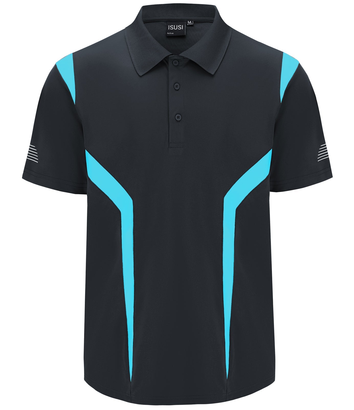 "Custom ISUSI Summit Mens Short Sleeve Hi Vis Polo – Add Your Logo | NS Promo - NS PROMO"