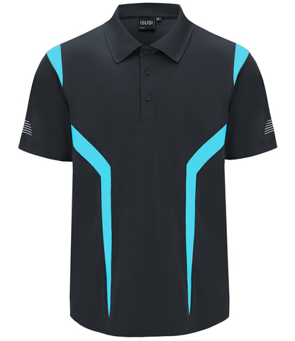 "Custom ISUSI Summit Mens Short Sleeve Hi Vis Polo – Add Your Logo | NS Promo - NS PROMO"