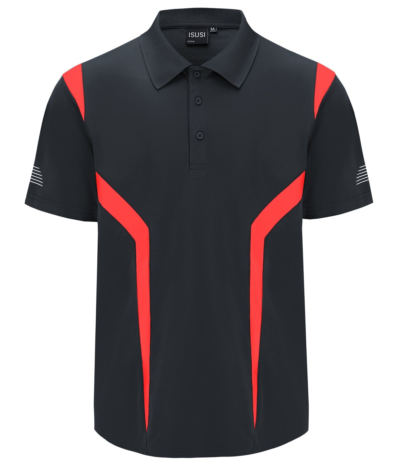 "Custom ISUSI Summit Mens Short Sleeve Hi Vis Polo – Add Your Logo | NS Promo - NS PROMO"