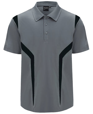 "Custom ISUSI Summit Mens Short Sleeve Hi Vis Polo – Add Your Logo | NS Promo - NS PROMO"