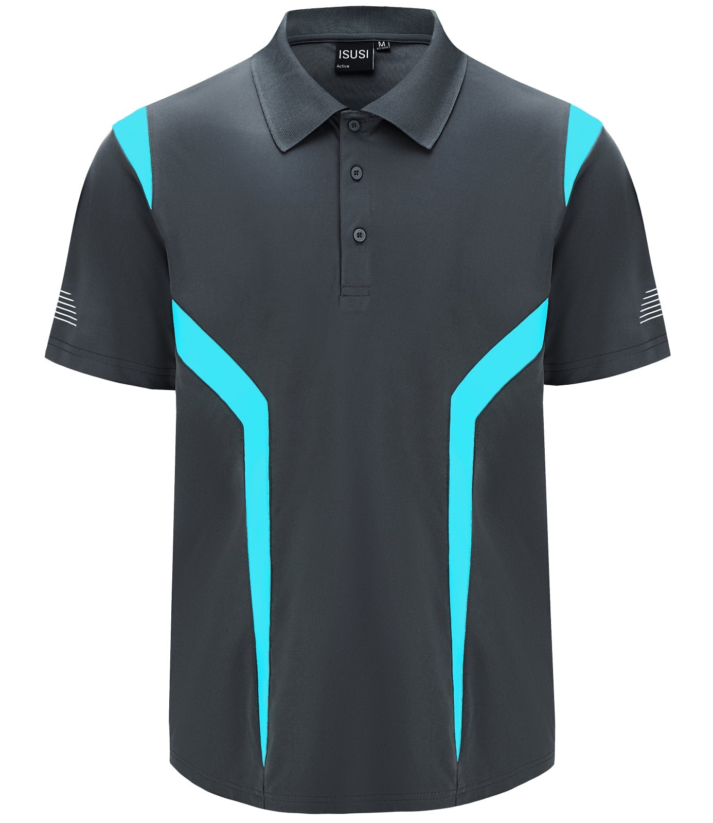 "Custom ISUSI Summit Mens Short Sleeve Hi Vis Polo – Add Your Logo | NS Promo - NS PROMO"