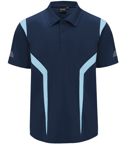 "Custom ISUSI Summit Mens Short Sleeve Hi Vis Polo – Add Your Logo | NS Promo - NS PROMO"