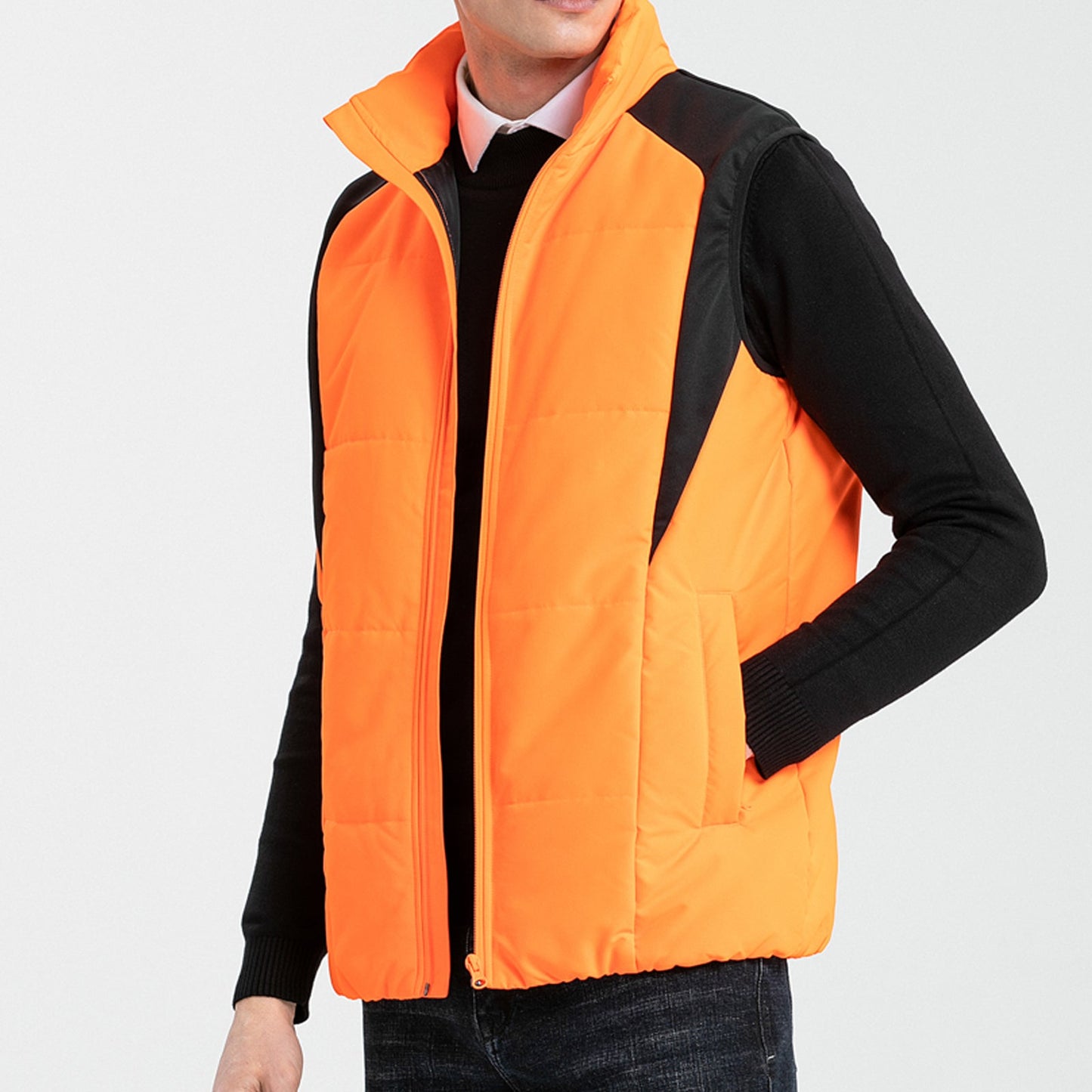 "Custom Hi Vis Puffer Vest Add Your Logo – ISUSI - NS PROMO"