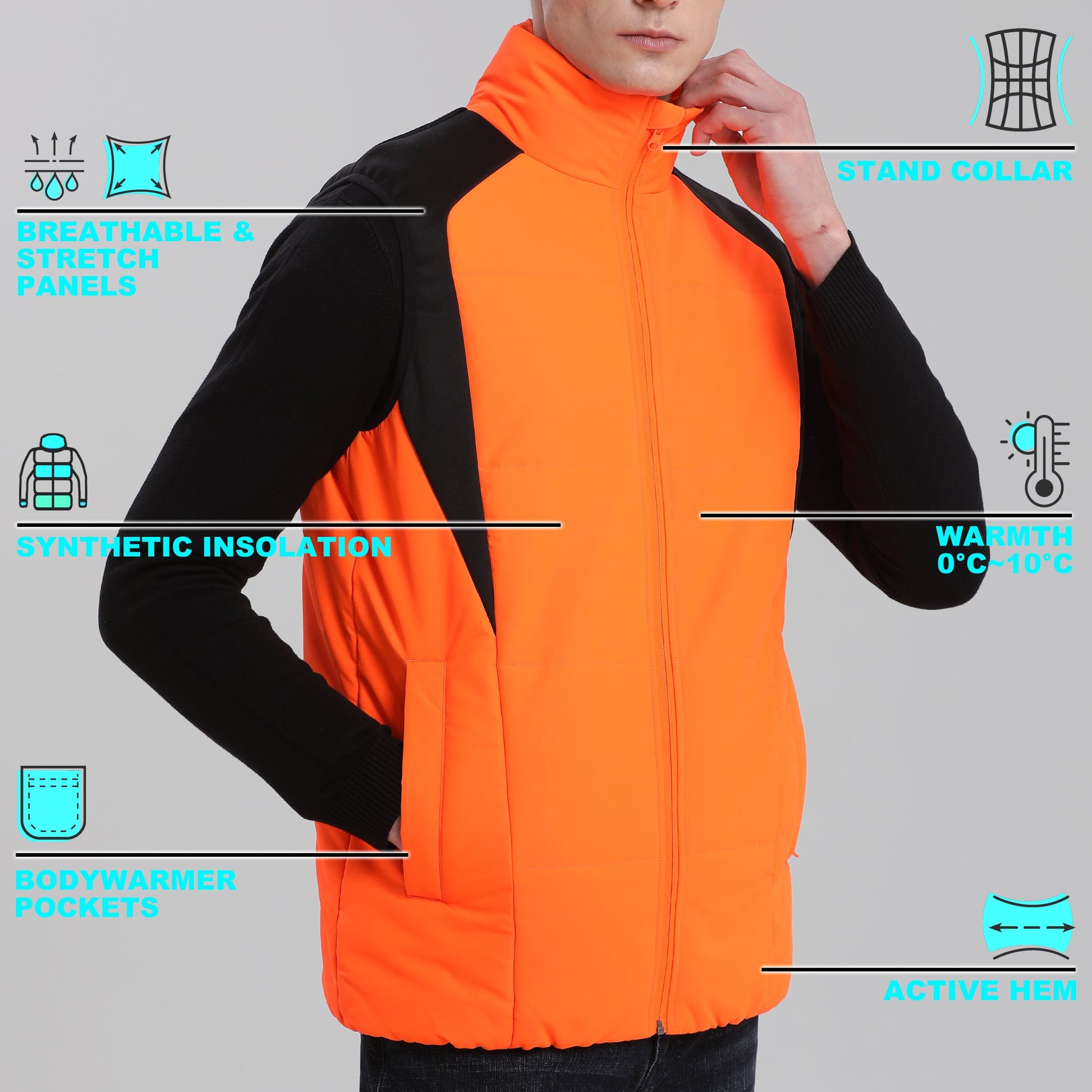"Custom Hi Vis Puffer Vest Add Your Logo – ISUSI - NS PROMO"