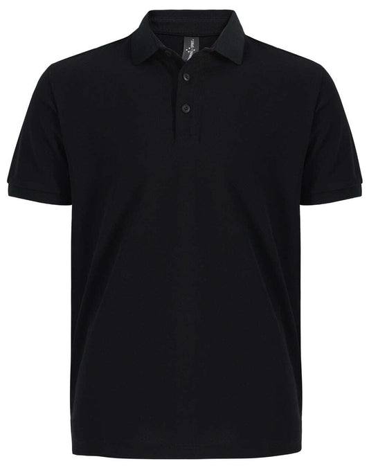 "Mens Ultrafine Cotton Pique Polo Shirt Classic Short Sleeve Breathable Tailored Fit - NS PROMO"