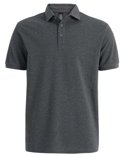 "Mens Ultrafine Cotton Pique Polo Shirt Classic Short Sleeve Breathable Tailored Fit - NS PROMO"