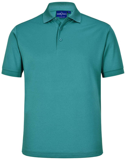 "Mens Cotton Corporate Polo Shirt Short Sleeve Sustainable Poly - NS PROMO"