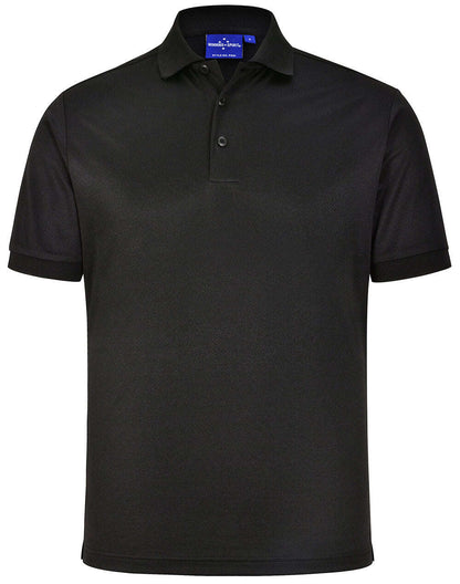 "Mens Cotton Corporate Polo Shirt Short Sleeve Sustainable Poly - NS PROMO"