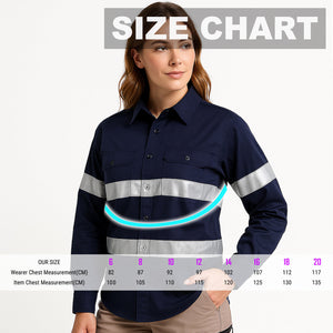 "Custom Womens Hi Vis Lightweight Work Shirt – Add Your Logo | NS Promo - NS PROMO"