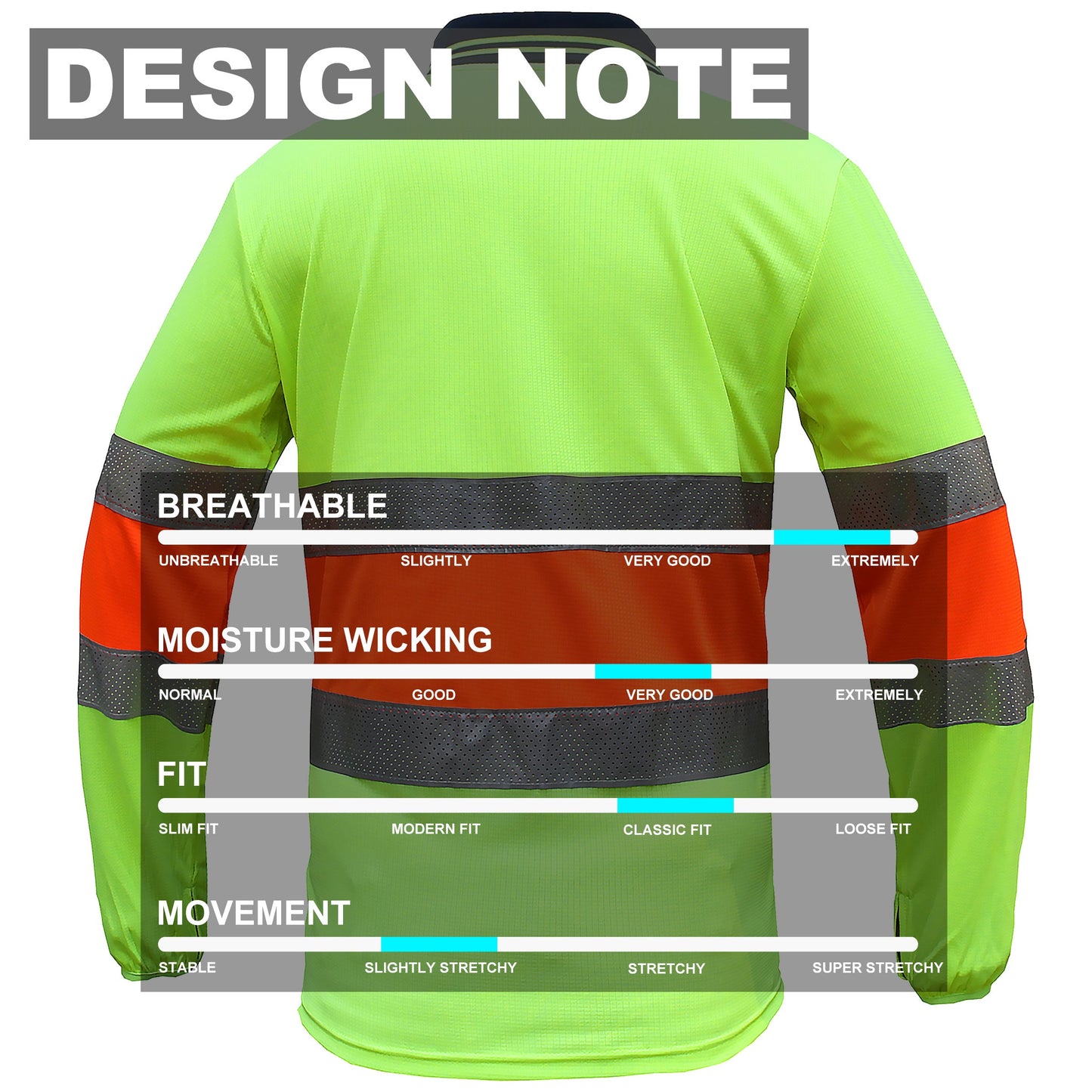 "Custom Hi Vis Long Sleeve Polo – Reflective Bio-Motion, Add Your Logo | NS Promo - NS PROMO"