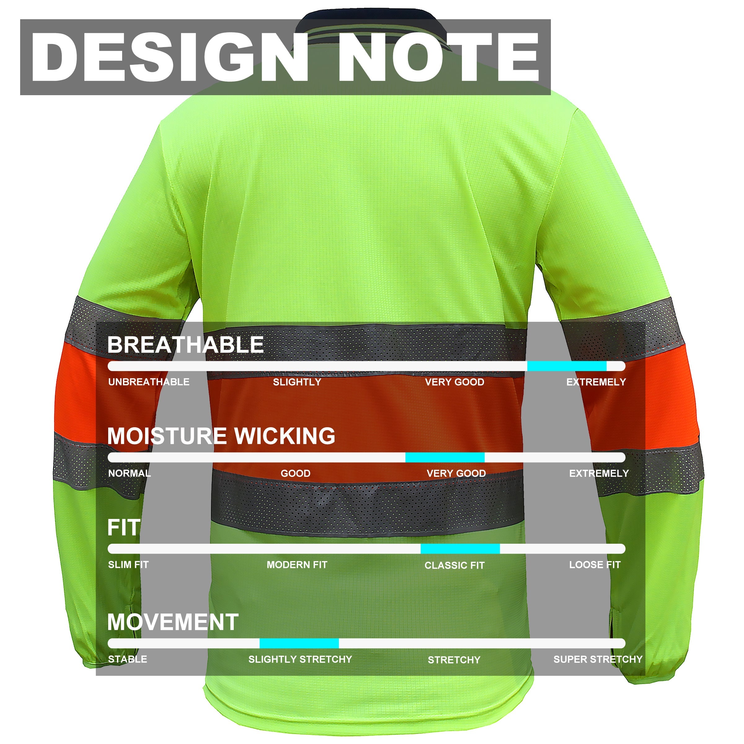 "Custom Hi Vis Long Sleeve Polo – Reflective Bio-Motion, Add Your Logo | NS Promo - NS PROMO"