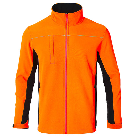 "Custom Hi Vis Softshell Jacket Add Your Logo – Big Bee Panel - NS PROMO"
