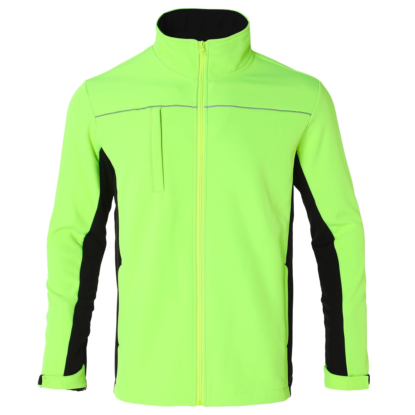 "Custom Hi Vis Softshell Jacket Add Your Logo – Big Bee Panel - NS PROMO"