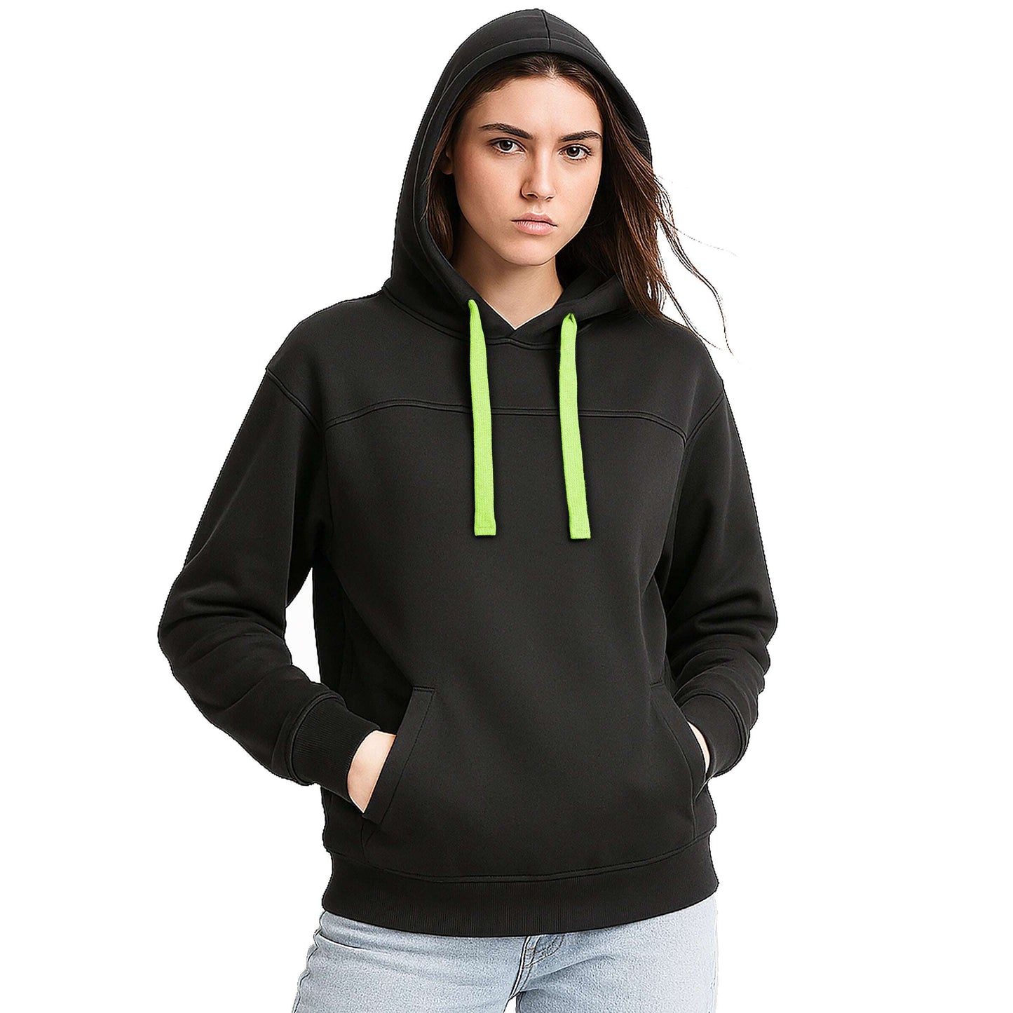 ISUSI Ladies Contrast Hoodie Jumper 12 Colours - NS PROMO