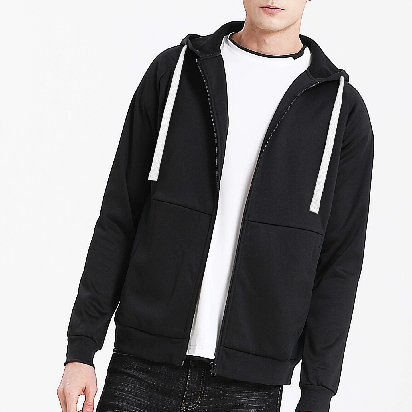 ISUSI Contrast Hoodie Jumper, Full Zip - NS PROMO