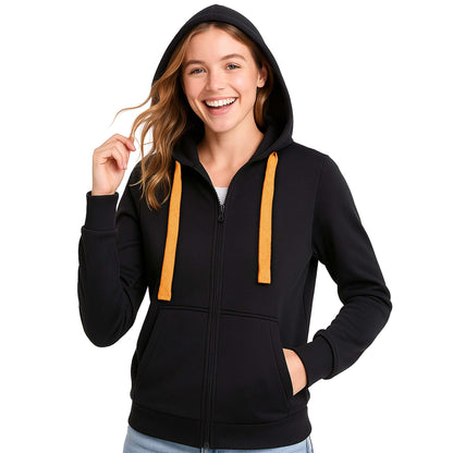 ISUSI Ladies Contrast Hoodie Jumper Jacket - NS PROMO