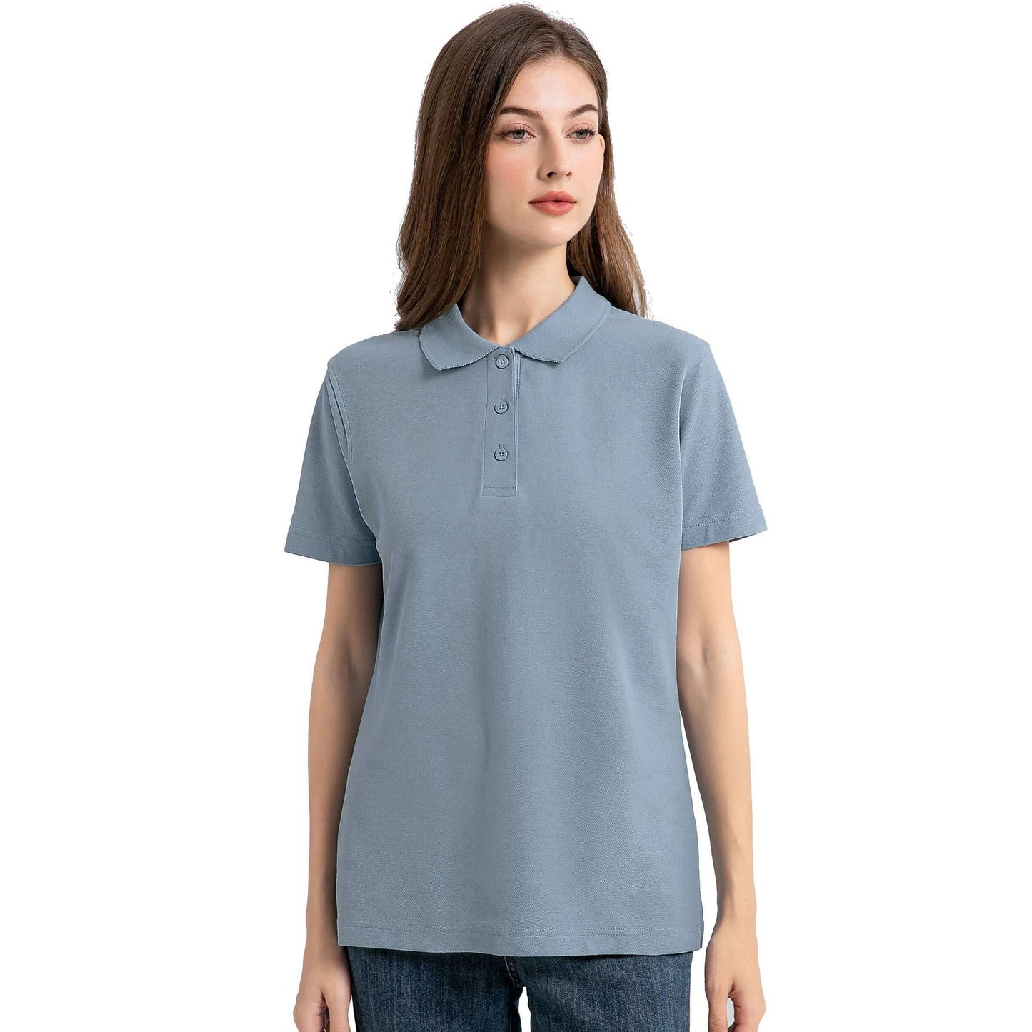ISUSI Everyday Ladies Polo Shirts, Cotton Blend, UPF 30+ - Big Bee