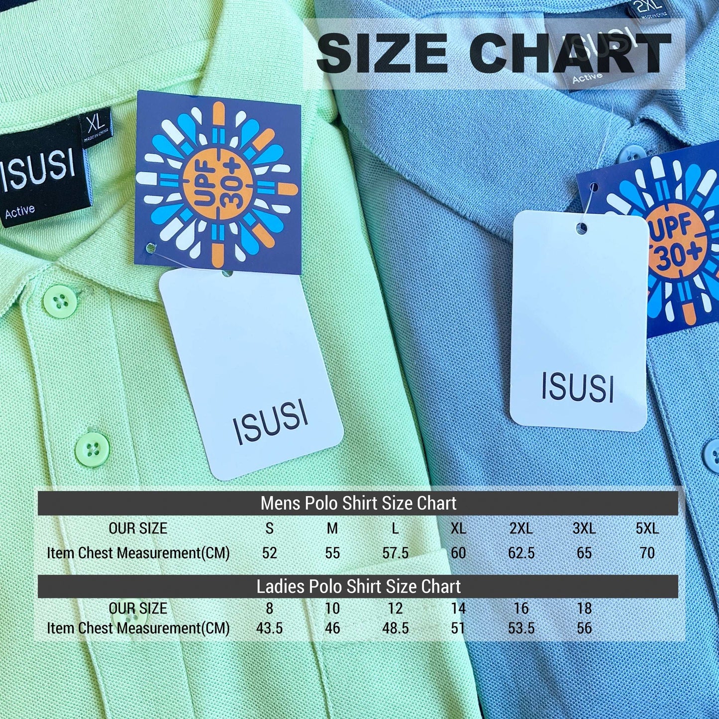 ISUSI Everyday Ladies Polo Shirts, Cotton Blend, UPF 30+ - Big Bee