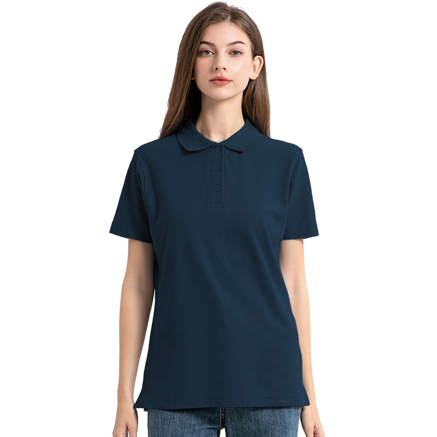 ISUSI Everyday Ladies Polo Shirts, Cotton Blend, UPF 30+ - Big Bee