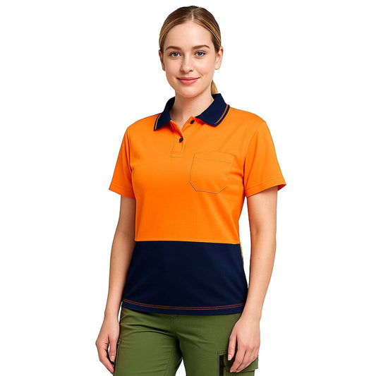 Big Bee Ladies Hi Vis Polo Shirts, Short Sleeve - NS PROMO