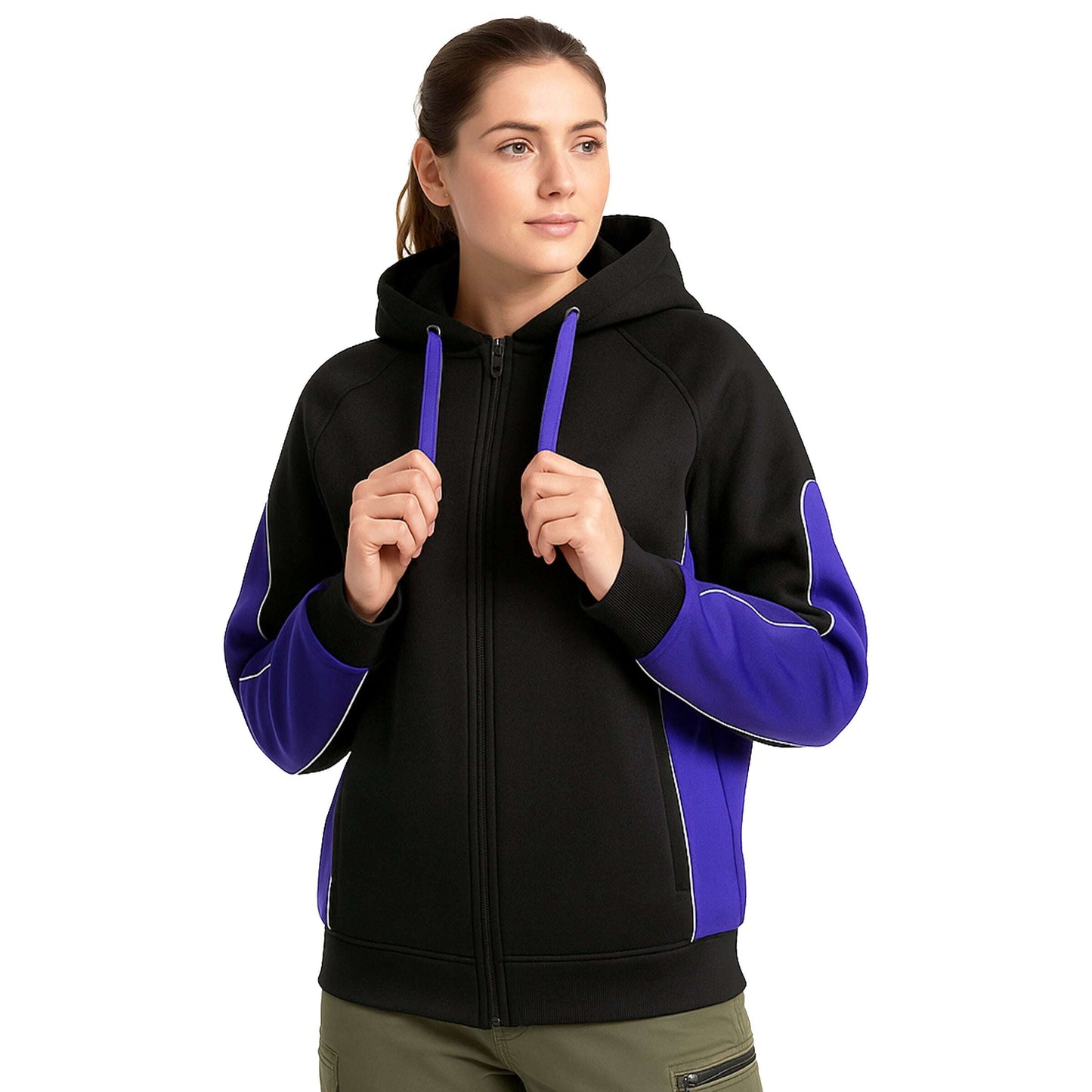 Big Bee Ladies PANEL Hoodie Jumper Jacket - NS PROMO