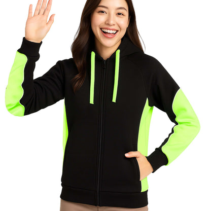 Big Bee Ladies PANEL Hoodie Jumper Jacket - NS PROMO