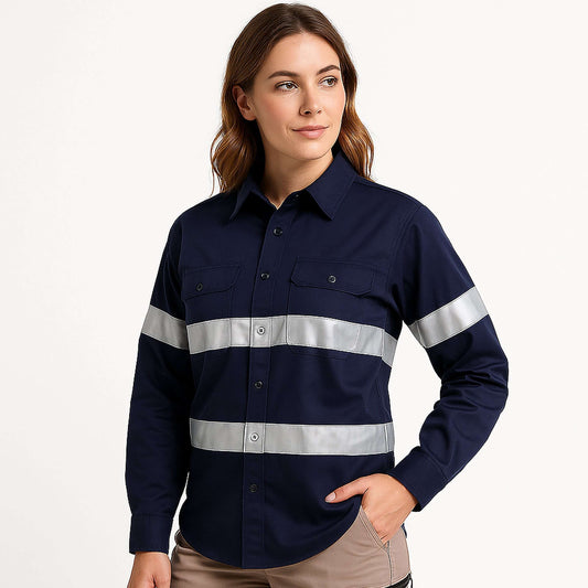 Big Bee Ladies Work Shirt Lightweight Cotton - NS PROMO