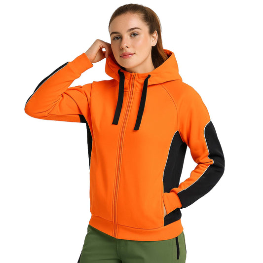 Big Bee Ladies Work Jumper Hi Vis Hoodie - NS PROMO