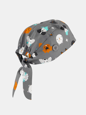 Printed Unisex Scrub Cap