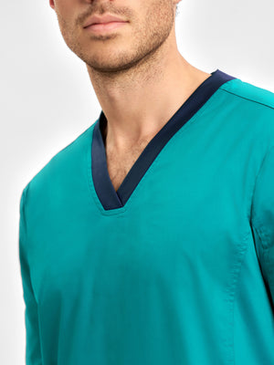 Riley Mens Stretch Scrub Top