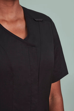 Parks Womens Zip Front Scrub Top