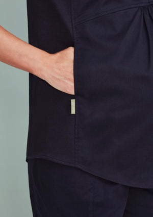 Rose Womens Tunic Scrub Top
