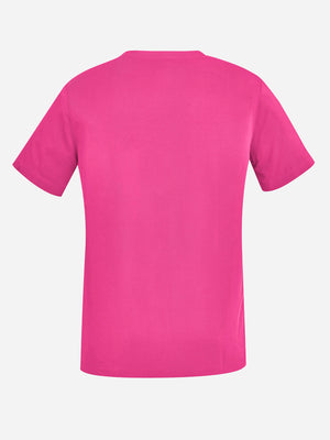 Pink Unisex V-Neck Scrub Top