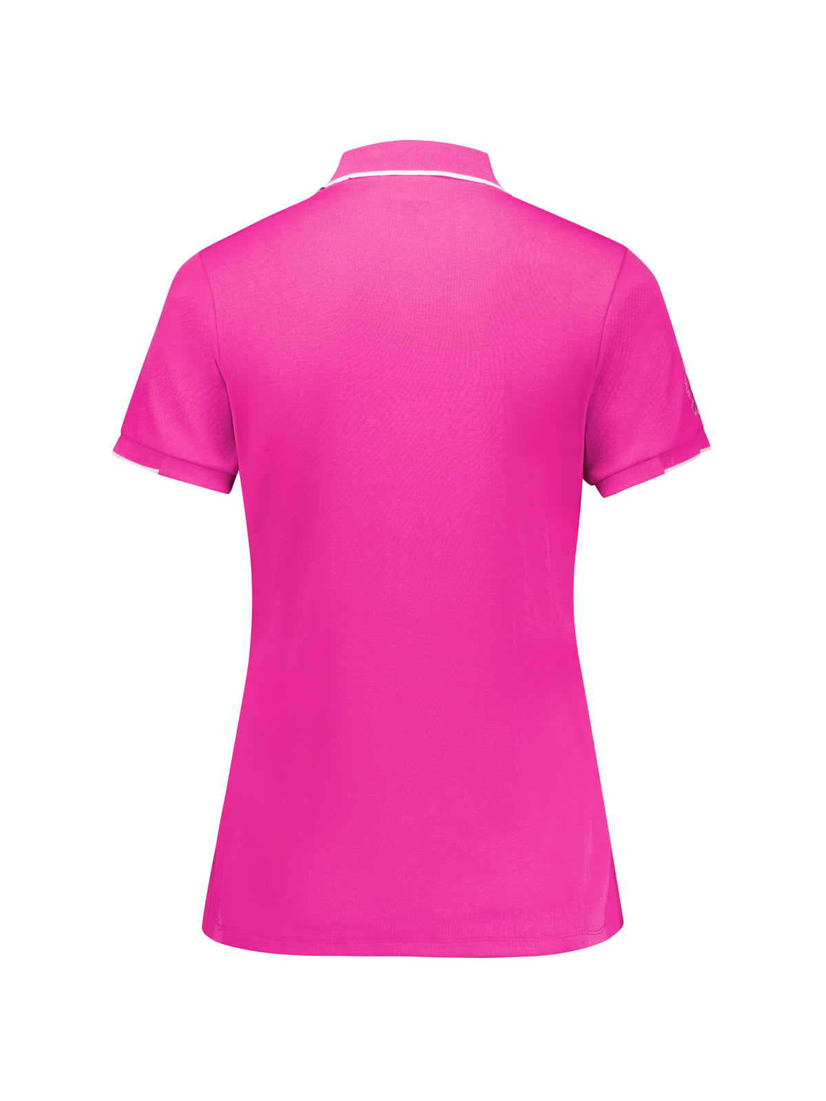 Pink Womens Short Sleeve Polo