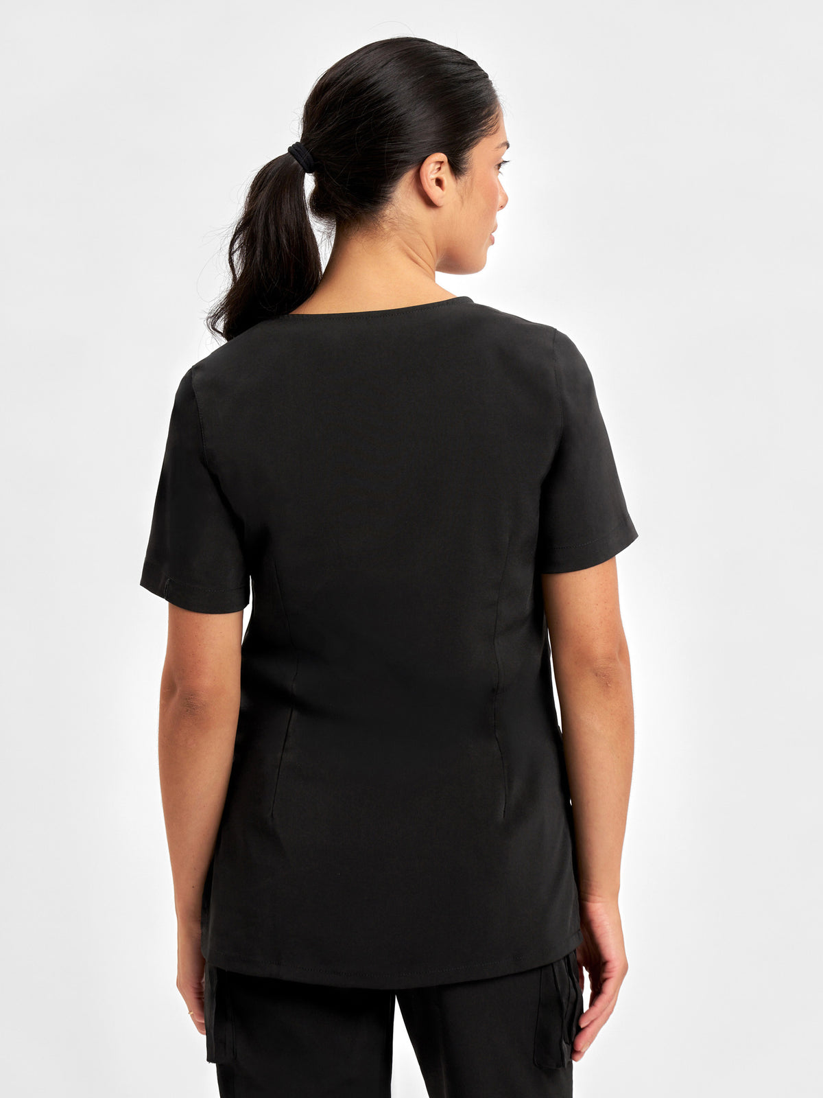 Avery Womens Round Neck Scrub Top