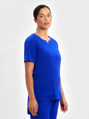 Avery Womens Round Neck Scrub Top