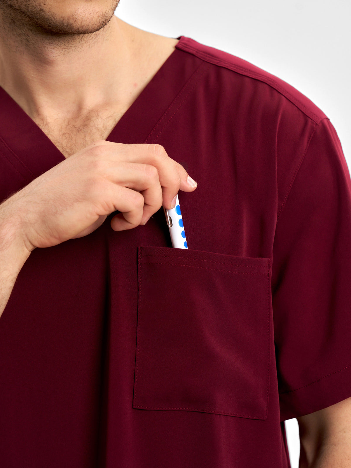 Avery Mens V-Neck Scrub Top
