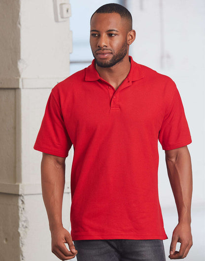 Unisex Poly Cotton Polo Short Sleeve Pique Knit - NS PROMO