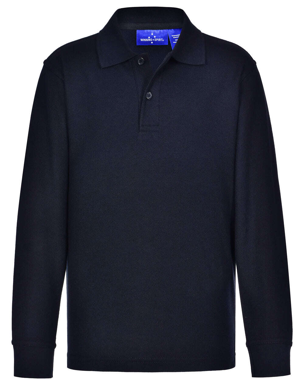 Kids Poly Cotton Polo Shirt Long Sleeve Easy Fit - NS PROMO
