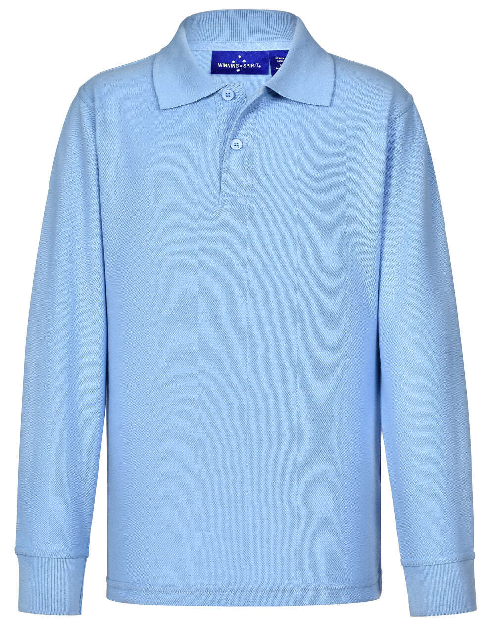 Kids Poly Cotton Polo Shirt Long Sleeve Easy Fit - NS PROMO