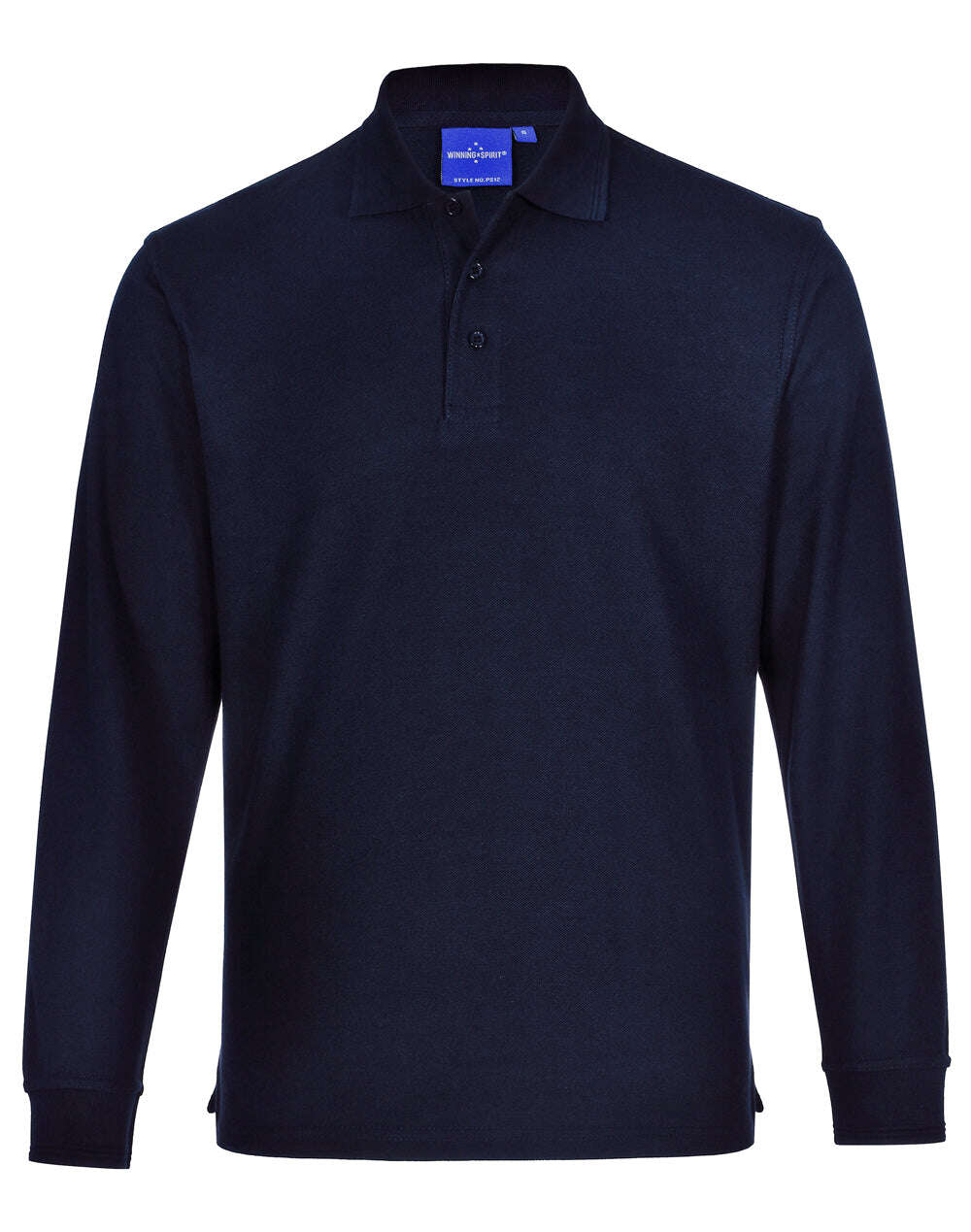 Unisex Poly Cotton Polo Shirt Long Sleeve Pique Knit - NS PROMO
