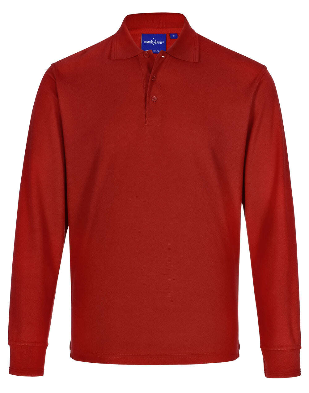 Unisex Poly Cotton Polo Shirt Long Sleeve Pique Knit - NS PROMO