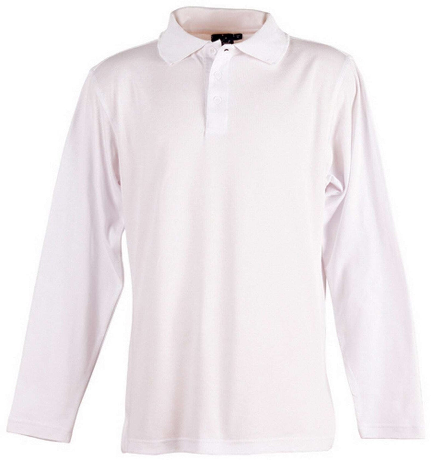Mens TrueDry Polo Shirts Long Sleeve Breathable Easy Care Workwear Top - NS PROMO