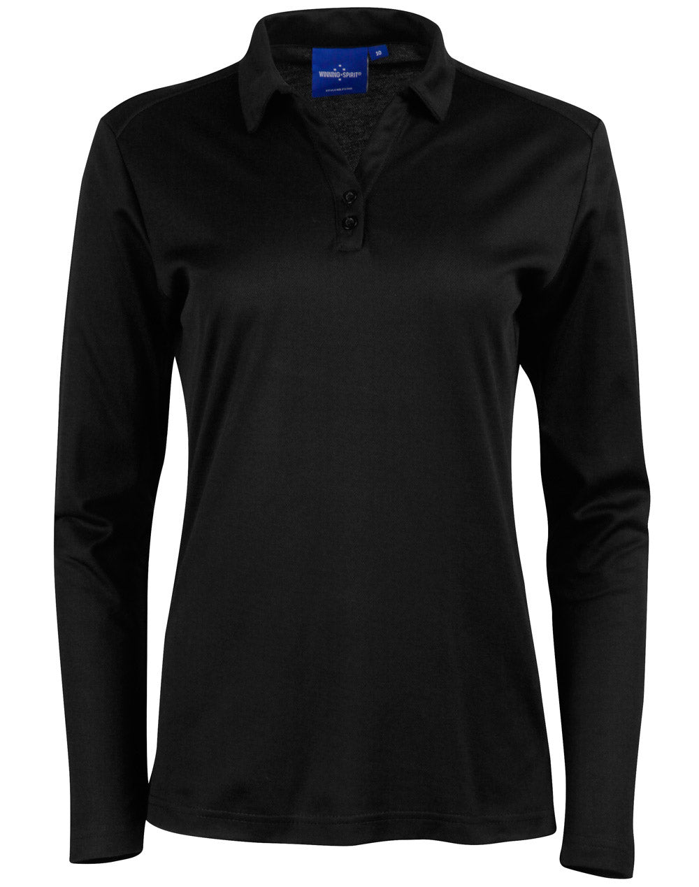 Ladies TrueDry Cotton Polo Shirt Long Sleeve Backed Mesh - NS PROMO