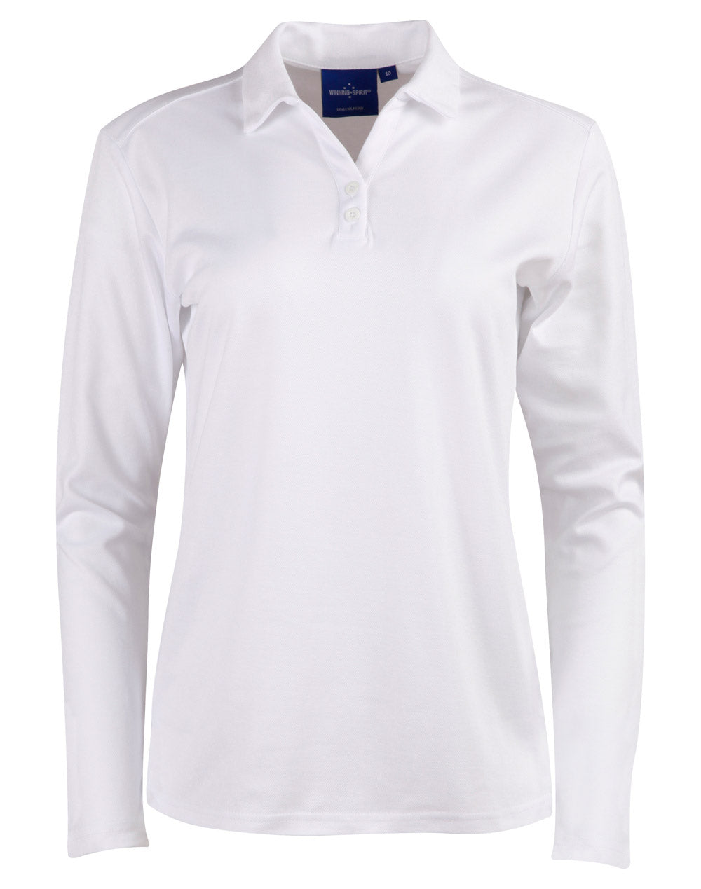 Ladies TrueDry Cotton Polo Shirt Long Sleeve Backed Mesh - NS PROMO