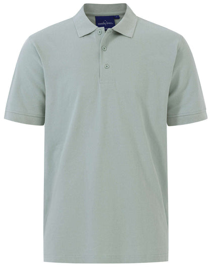 Mens Cotton Polo Shirt Short Sleeve Stretch Pique - NS PROMO